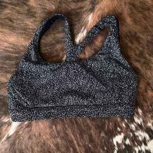 Athleta Black and Gray Sports Bra